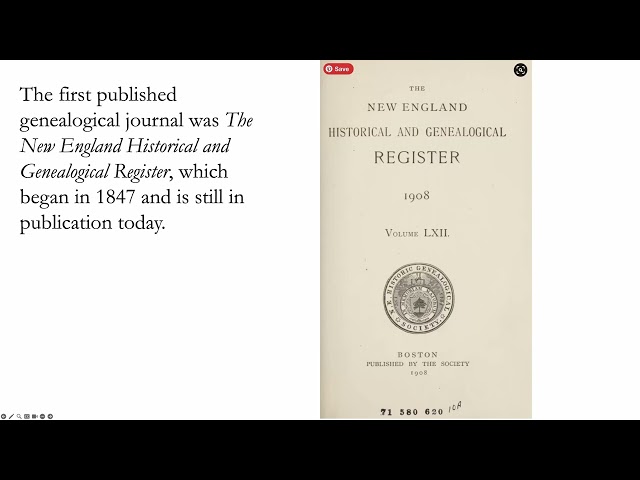 Genealogical Periodicals as a Research Opportunity – James Tanner (3 Dec 2023)