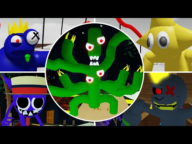 All Mutants Morphs + NEW Green, Blue Mutants Jumpscares in Rainbow Friends Chapter 2 Roblox