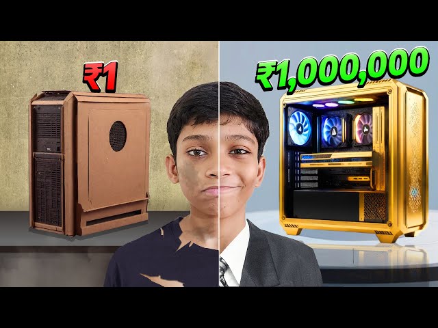₹1 VS ₹1,000,000 GAMING PC SETUPS