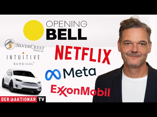 Opening Bell: Netflix, Intuitive Surgical, ExxonMobil, Silvercrest, Meta, Tesla