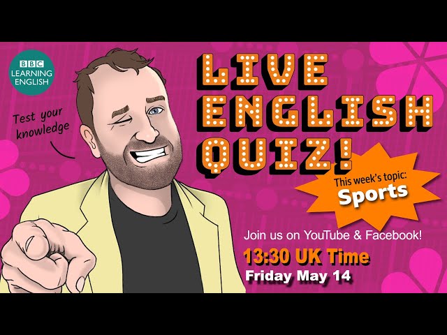 Live English Quiz #11 - Sports