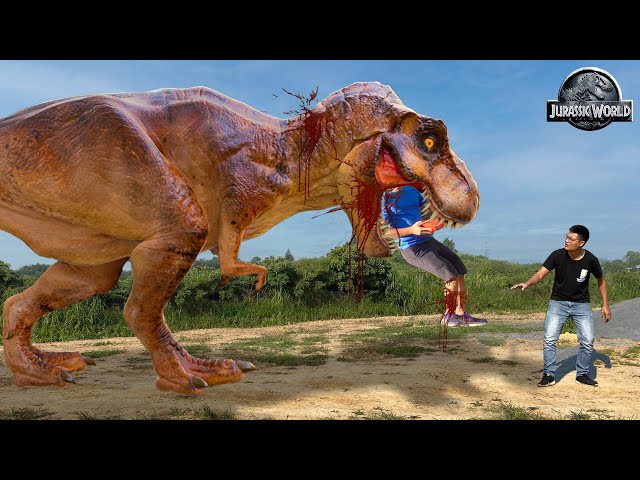 Most Realistic Jurassic World Dominion Film | Dinosaur Fighting Movie | T-rex Chase 2022 | Ms Sandy