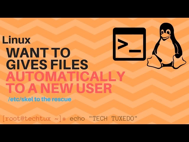 Copy files automatically to new created user in linux