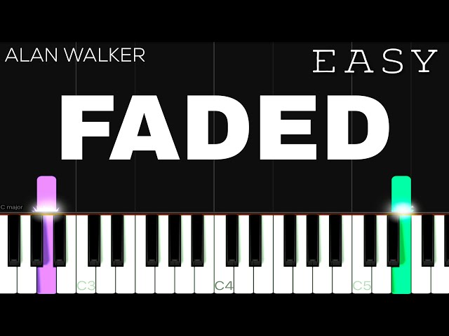 Alan Walker - Faded | EASY Piano Tutorial