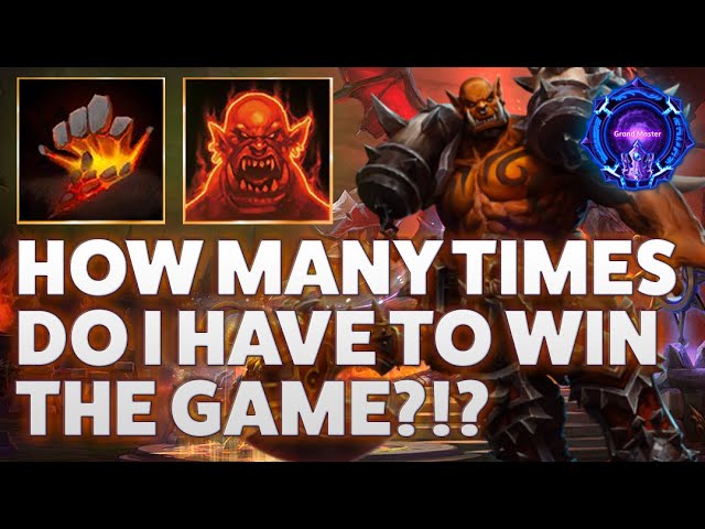 Garrosh Taunt - HOW MANY TIMES DO I HAVE TO WIN THE GAME?!? - Grandmaster Storm League