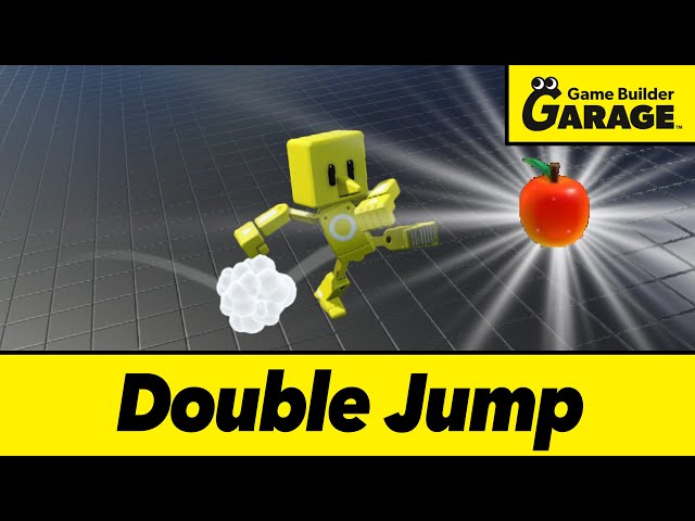 Let's Add a Double Jump to Game Builder Garage so this Guy Can Reach his Apple (Tutorial)