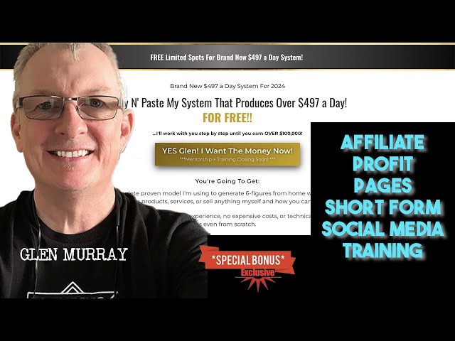affiliate profit pages social media short form video free training