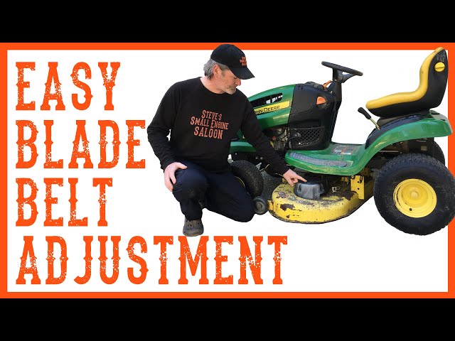 How To Adjust The Belt Tension On A Riding Lawn Mower