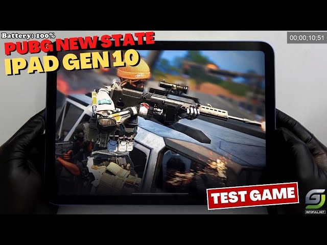 iPad 10 Test game PUBG NEW State Max Setting | Apple A14