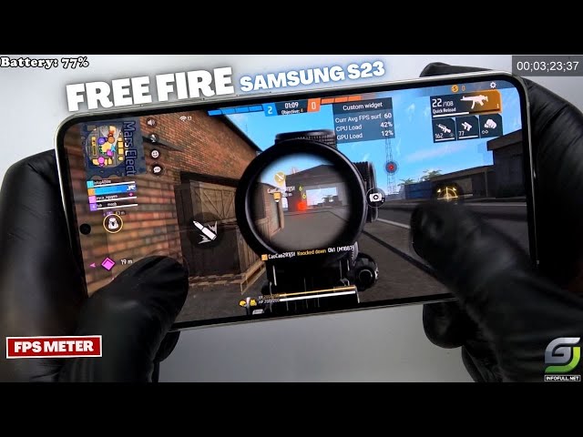 Samsung Galaxy S23 Test game Free Fire Mobile