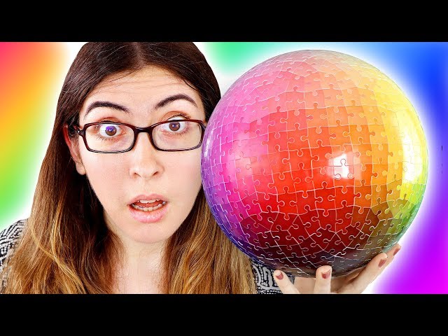 Doing the 3D Rainbow Sphere Jigsaw Puzzle