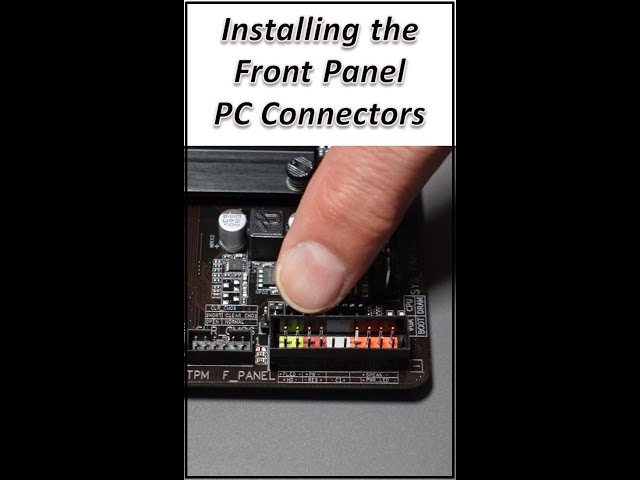 Installing the PC Case Front Panel Connectors onto a Motherboard #Shorts