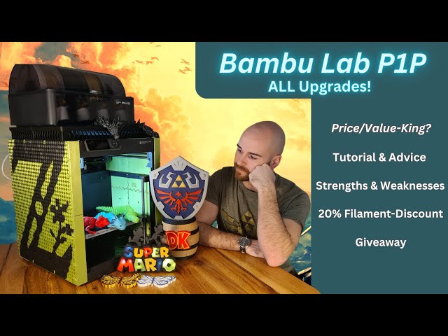 Bambu Lab P1P - All Upgrades! Cheap AND great? Tutorial, 3D-Printer Review and Giveaway!
