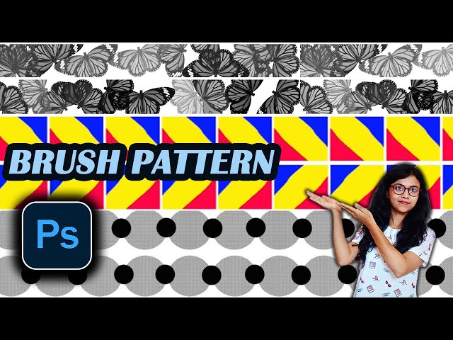 How to make pattern using brush in selected area | Brush pattern | Photoshop tutorial