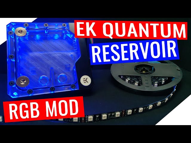 EK Quantum Volume Flat Reservoir 12v RGB Mod (Water Cooling a Computer Part 2)