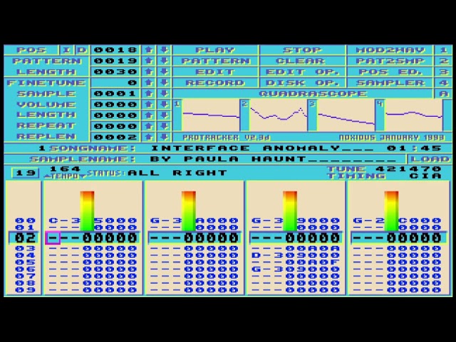 "Interface Anomaly" Amiga jungle/drum and bass/breakbeat ProTracker