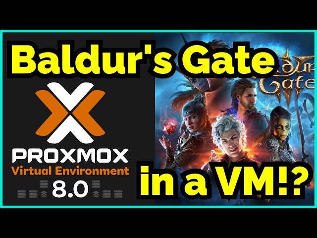 Double GPU Passthrough in Proxmox 8!? Play Baldur's Gate 3 and Minecraft On The Same Machine?