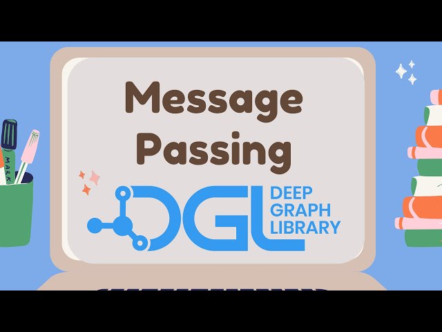 Message Passing for graphs - explained w/ example