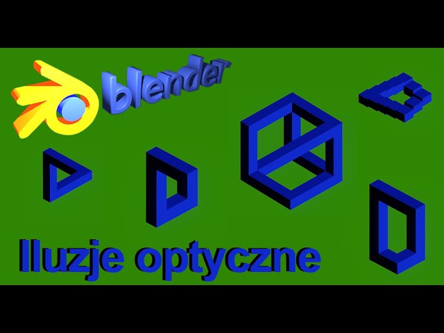 Blender 3.6.2 - Iluzje optyczne - figury niemożliwe