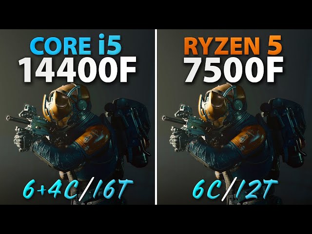 i5 14400F vs Ryzen 5 7500F // Test in 10 Games