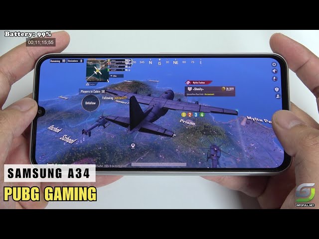 Samsung Galaxy A34 test game PUBG Mobile Update 2024 | Dimensity 1080