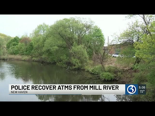 Police recover ATMs from river