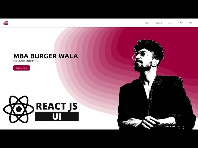 MBA Burger Wala UI, REACT JS, MERN STACK PROJECT, Passport.Js Google Auth with React