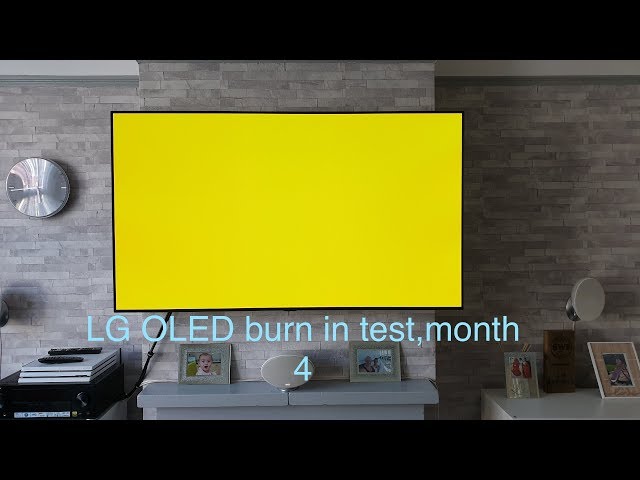 LG B8 OLED, 4 month burn in test.