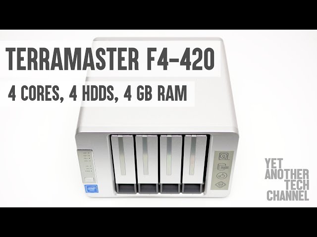 Terramaster F4-420 NAS server review - 4 HDDs, 4 x86 Intel cores, 4 GB RAM
