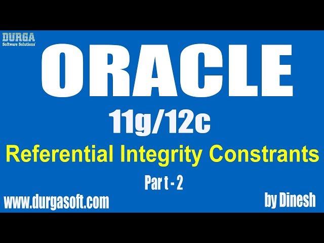 Oracle || Referential Integrity Constrants Part-2 by Dinesh