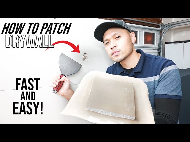 How To Repair A Hole In Drywall Using The California Patch Method | Fast And Easy DIY For Beginners!