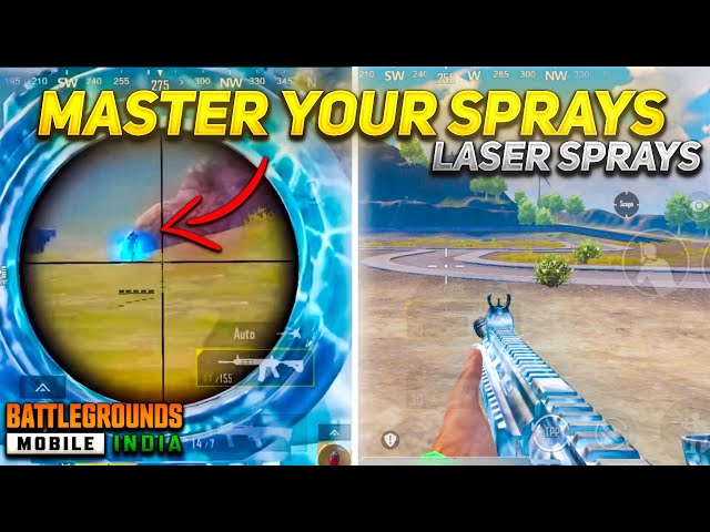 (Handcam) How to control and master your sprays 🔥| how to get zero recoil sprays | Bgmi