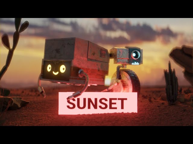 Two Robots And The Sunset |  Original Animated CG Short