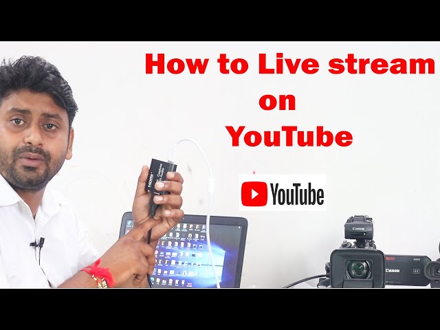 How to live stream on YouTube with external camera
