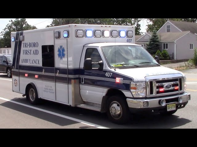 Tri Boro First Aid Squad Ambulance 407 Responding 7-31-22