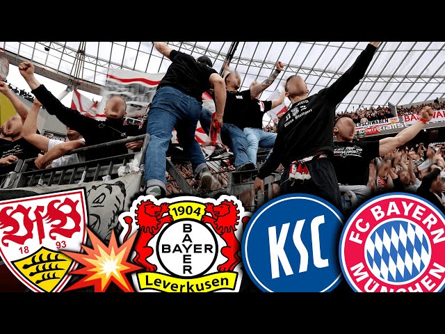 Stuttgart-Ultras schießen gegen Bremen, Leverkusen, München & Karlsruhe!