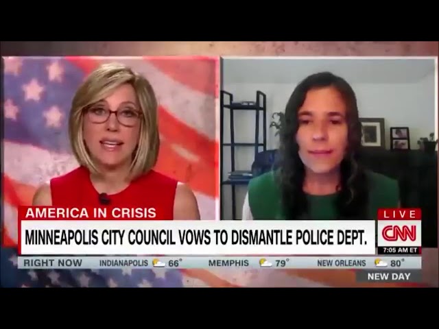 CNN - Minneapolis City Council President (Lisa Bender) - Dismantle Police - Defund Police Cops