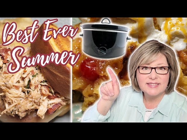 BEST EVER CROCKPOT Meals Of Summer! Quick Easy Slow Cooker Recipes That Won't Heat Up Your Kitchen