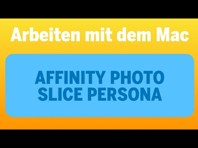 Arbeiten mit dem Mac - Teil 15: Affinity Photo Export Persona