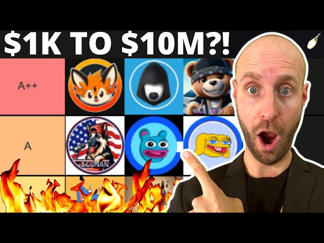 🔥TOP 10 *NEW* MEMECOINS TO TURN $10K INTO $10M BY 2025?! (DON'T MISS OUT!!!)