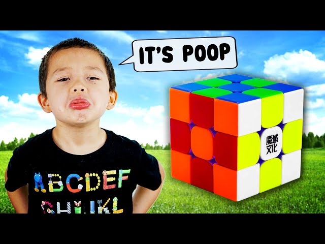 My Little Boy Reviews MOYU Rubik's Cubes (He's SAVAGE 😂)