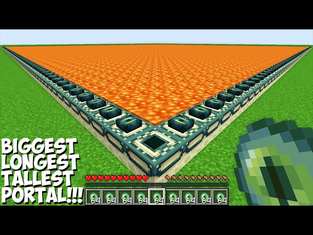 What if YOU BUILD MOST LONGEST ENDER PORTAL in Minecraft ! UNUSUAL PORTAL !