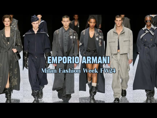 Emporio Armani Men's Fall Winter 2024 Show | Milan Fashion Week January