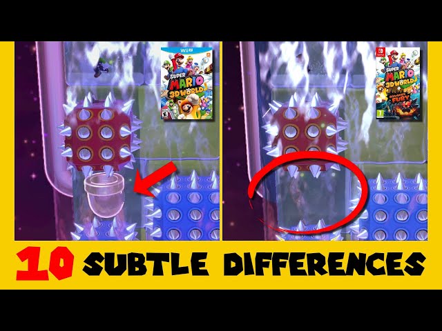 10 Subtle Differences between Super Mario 3D World for Switch and Wii U (Part 5)