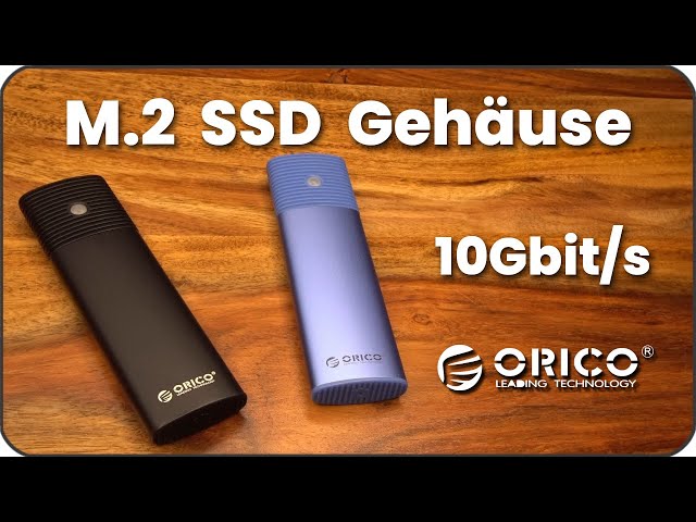 M2 SSD Adapter | externes Gehäuse mit USB-C für SATA und NVMe SSDs | von Orico