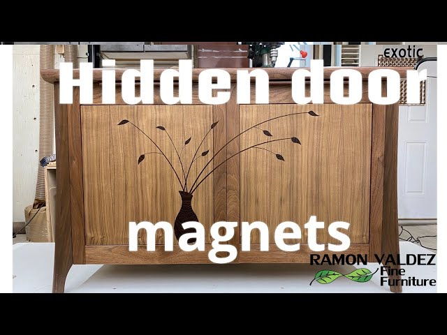 Hidden magnets for door latches