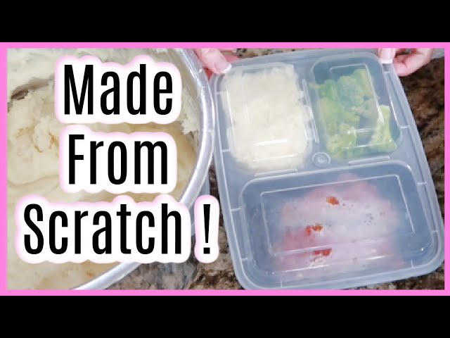 Freezer Meals Made From Scratch In ONE Day! TV Dinner Inspired