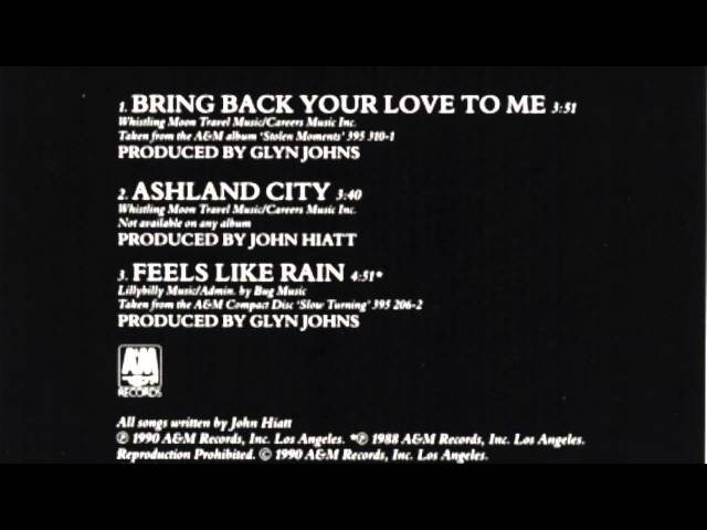 John Hiatt: "Ashland City" (from "Bring Back Your Love To Me" cd single)