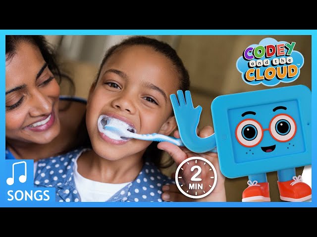 The Tooth Brushing Song | Time To Brush Our Teeth with 2 Minute Timer | Codey and The Cloud S1 • E9