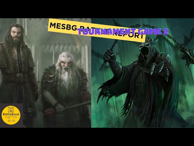 MESBG Tournament Battle Report  game 2- 650 pts Mordor vs Erebor Reclaimed